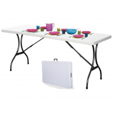 Skladací záhradný cateringový stôl 180 cm MODERN HOME - biely Preview