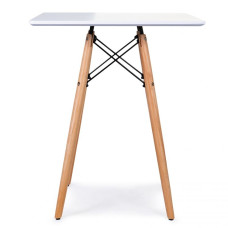 Jedálenský stôl štvorcový 60 cm ModernHome - biely  Preview