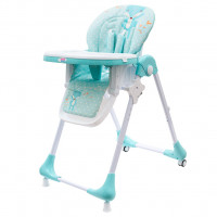 Jedálenská stolička NEW BABY Minty Fox - ekokoža a vložka pre bábätká 