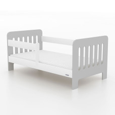Detská posteľ so zábranou 140 x 70 cm New Baby ERIK - biela/sivá Preview