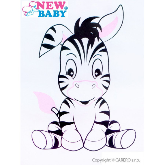 Detské kreslo New Baby Zebra ružové