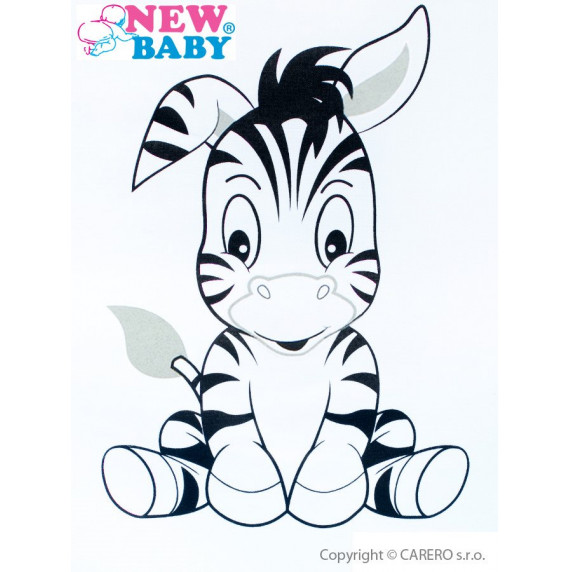 Detské kreslo New Baby Zebra sivé