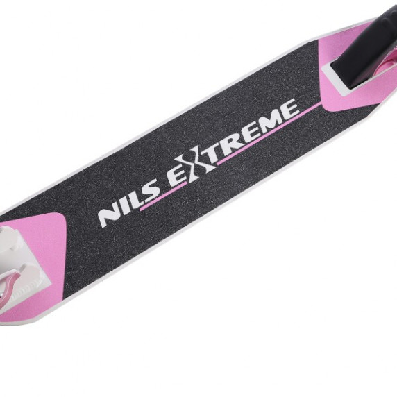 Kolobežka NILS Extreme HD125 biela/ružová