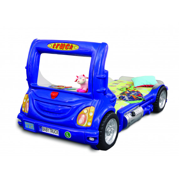 Detská postieľka Truck Inlea4Fun - modrá