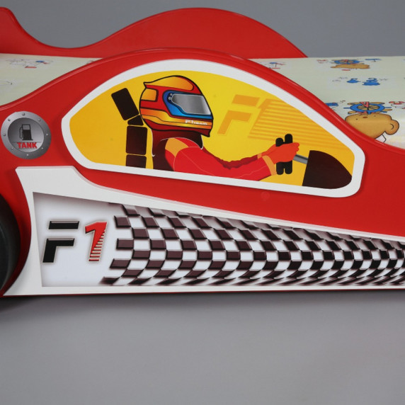 Detská postieľka Monza Mini Inlea4Fun - červená