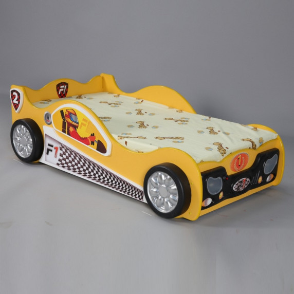 Detská postieľka Monza Mini Inlea4Fun - žltá