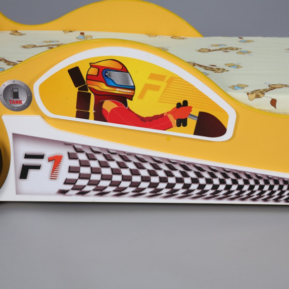 Detská postieľka Monza Mini Inlea4Fun - žltá