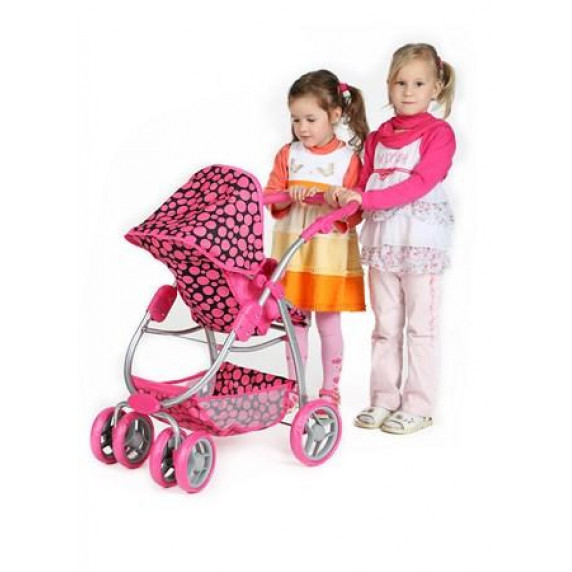 Multifunkčný kočík pre bábiky PlayTo Jasmínka ružový