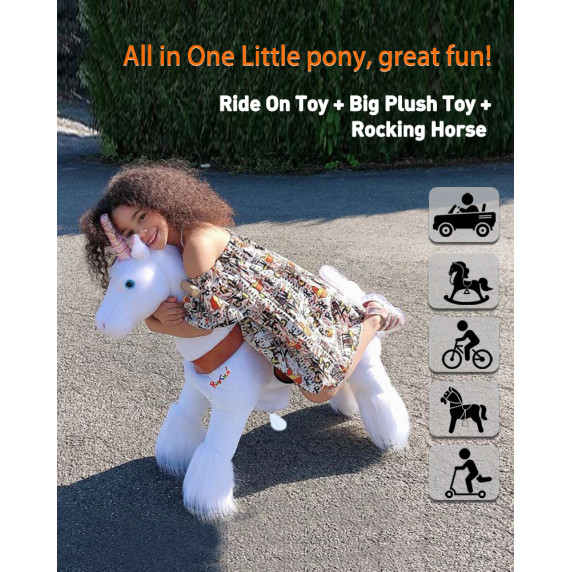 Poník PonyCycle 2021 White Unicorn - Veľký