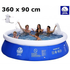 Samonosný rodinný bazén s kartušovou filtráciou 360 x 90 cm Prompt Pool  Preview