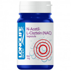 N-Acetyl L-cysteín (NAC) na posilnenie imunity 600 mg 60 kapsúl LONGLIFE Preview