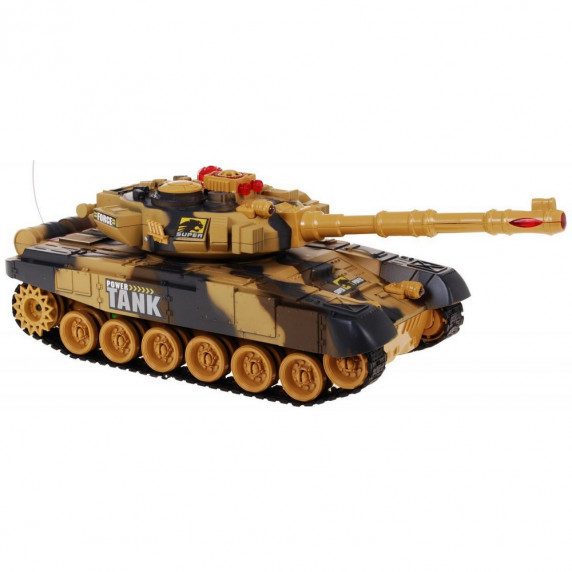 Tank na diaľkové ovládanie RC Tank WAR Camouflage - žltý