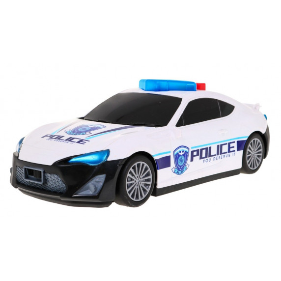 Policajné vozidlá s figúrkou so svetelnými a zvukovými efektmi Inlea4Fun POLICE GARAGE