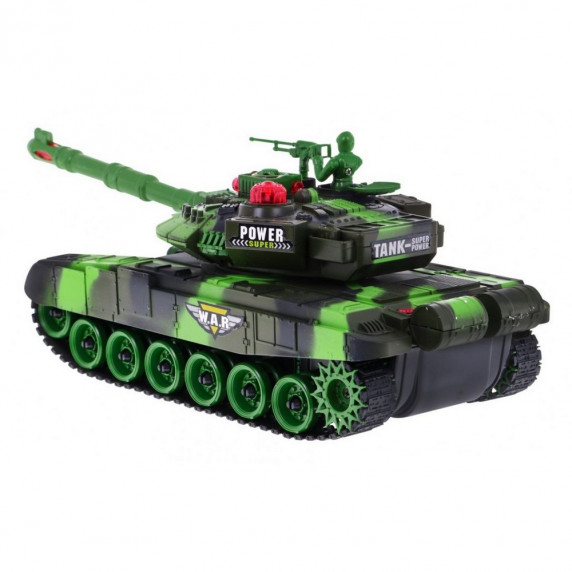 Tank na diaľkové ovládanie RC Tank WAR Camouflage - zelený