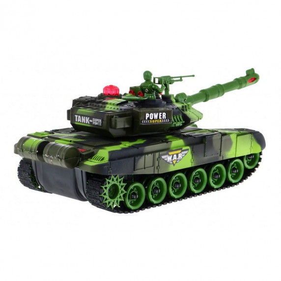 Tank na diaľkové ovládanie RC Tank WAR Camouflage - zelený