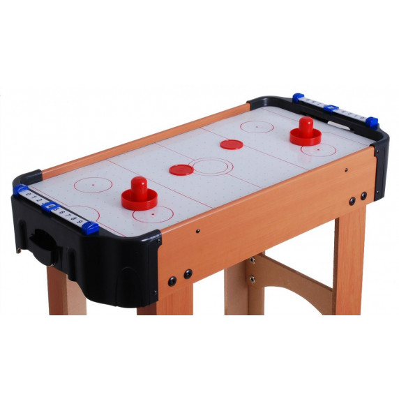 Stôl na stolný hokej Inlea4Fun Air Hockey - imitácia dreva