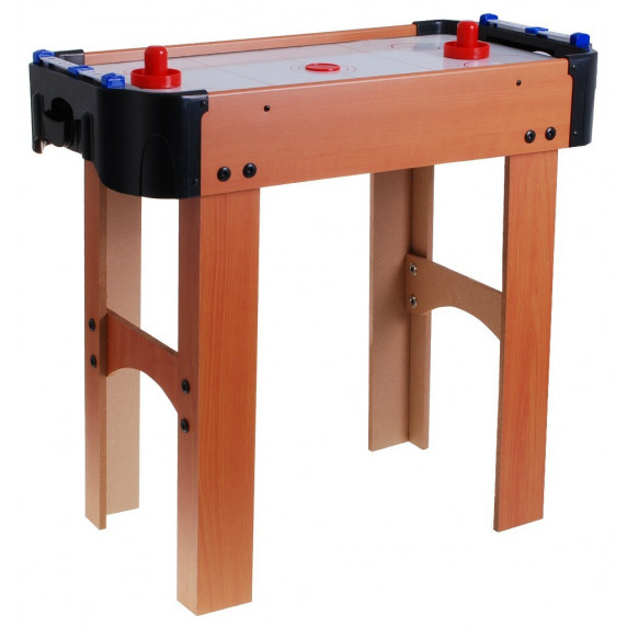 Stôl na stolný hokej Inlea4Fun Air Hockey - imitácia dreva