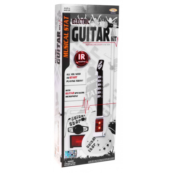 Elektrická gitara s mikrofónom a zosilňovačom Inlea4Fun GUITAR KIT
