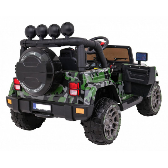 Elektrické autíčko terénne Jeep BRD-7588 Full Time 4WD Moro