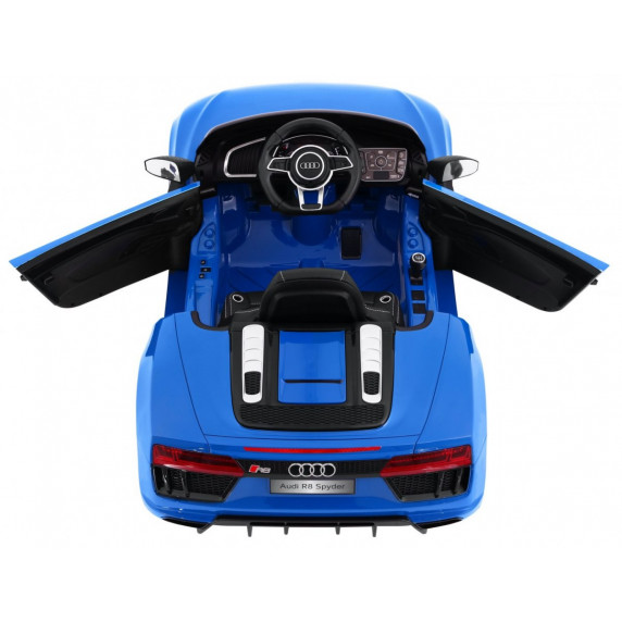 AUDI R8 Spyder 2.4G EVA elektrické autíčko lakované prevedenie - Modré 2019