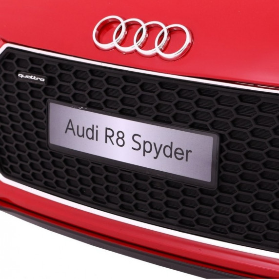 AUDI R8 Spyder 2.4G EVA elektrické autíčko - Červené