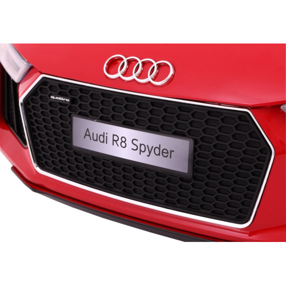 AUDI R8 Spyder 2.4G EVA elektrické autíčko lakované prevedenie - Červené 2019