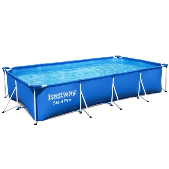 Rodinný bazén 400 x 211 x 81 cm + kartušová filtrácia BESTWAY Steel Pro Frame 56424