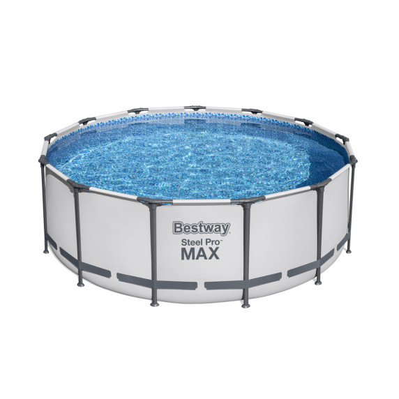 Bazén s konštrukciou 396 x 122 cm BESTWAY 5618W Steel Pro Max + kartušová filtrácia a schodíky