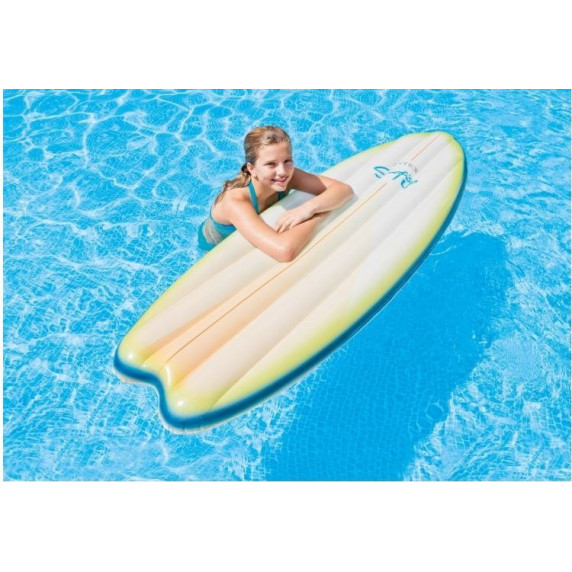 Nafukovacie lehátko 178 x 69 cm INTEX SURFS UP - biele