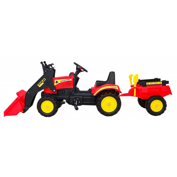Traktor s pedálmi, prívesom a príslušenstvom Inlea4Fun