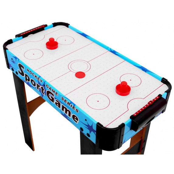 Stôl na stolný hokej Inlea4Fun Air Hockey - modrý