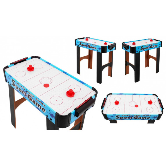 Stôl na stolný hokej Inlea4Fun Air Hockey - modrý