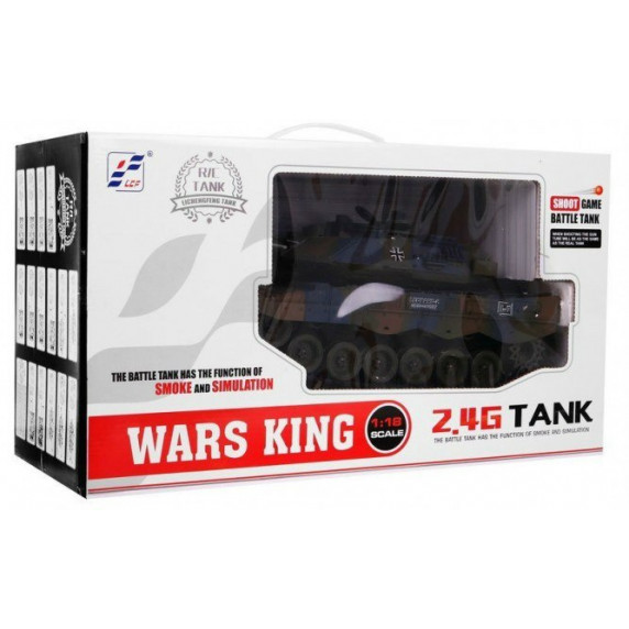 RC Tank WARS KING 2,4 GHz Tank na diaľkové ovládanie 1:18