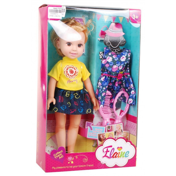 Módna bábika Elaine 31 cm Inlea4Fun - blondína
