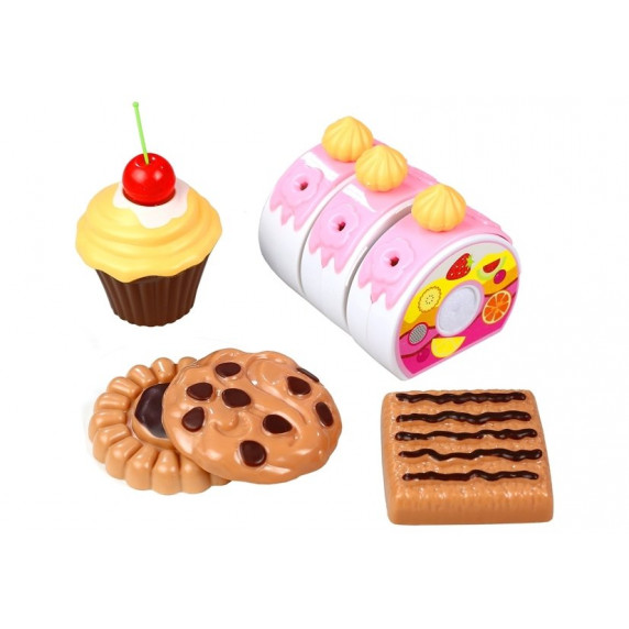 Detská krájacia torta Inlea4Fun DIY CAKE BHIRTDAY s 75 doplnkami