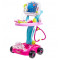 Detský lekársky vozík + 17 kusov príslušenstva Inlea4Fun MEDICAL PLAY SET - ružový