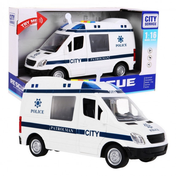 Policajné auto Inlea4Fun City Service 22 cm