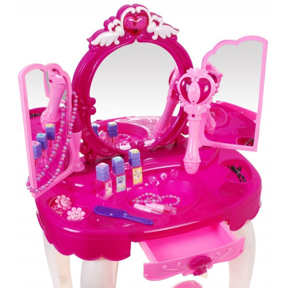 Detský toaletný stolík so zrkadlom Inlea4Fun GLAMOR MIRROR