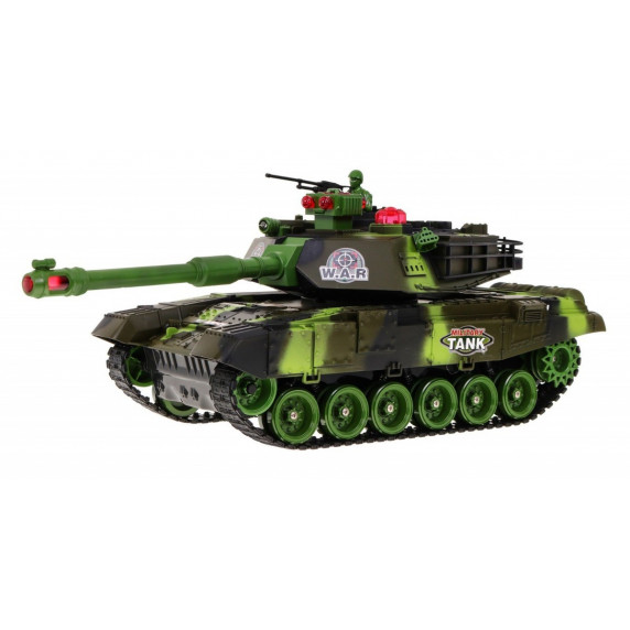 RC Tank na diaľkové ovládanie 1:18 Inlea4Fun WAR TANK - zelený