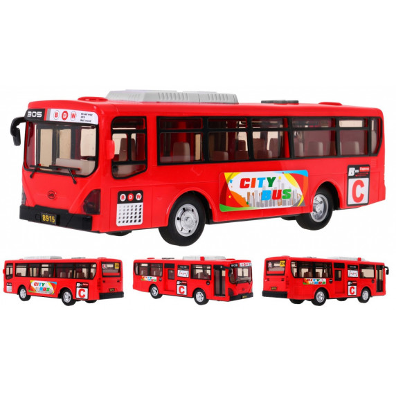 Detský autobus Inlea4Fun CITYBUS - červený