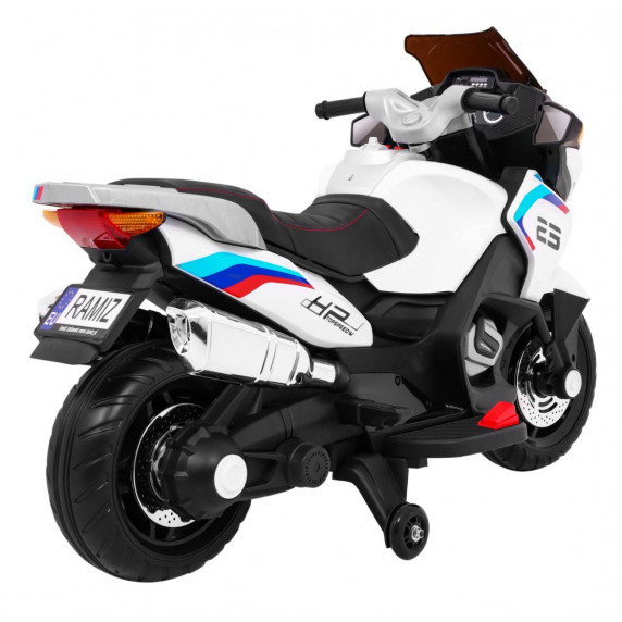 Detská elektrická motorka Inlea4Fun Sport Tourism - biela