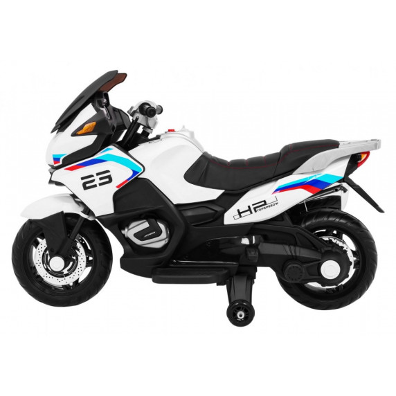 Detská elektrická motorka Inlea4Fun Sport Tourism - biela