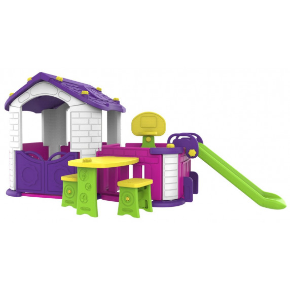 Detský záhradný domček 5 v 1 Inlea4Fun - fialový