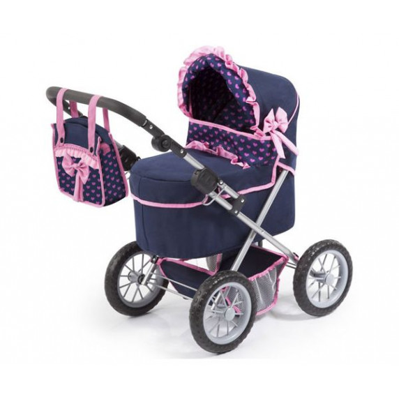 Detský kočík 67x41x68 cm REIG trendy luxus - Modro-ružový