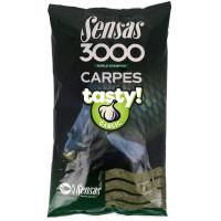 Krmítková zmes 3000 Carp Tasty Garlic 1 kg Sensas 40722 - cesnak 