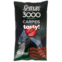 Krmítková zmes 3000 Carp Tasty Spicy 1 kg Sensas 40761 
