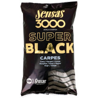 Krmítková zmes 3000 Super Black Carpe 1 kg Sensas 11582 