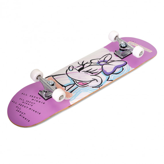 Drevený skateboard 79 x 20 x 10 cm DISNEY Minnie Mouse - ružový