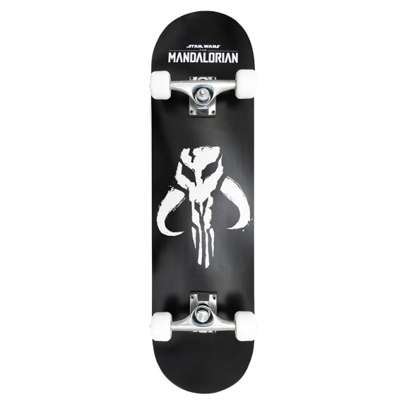 Drevený skateboard 79 x 20 x 10 cm STAR WARS Mandalorian Logo