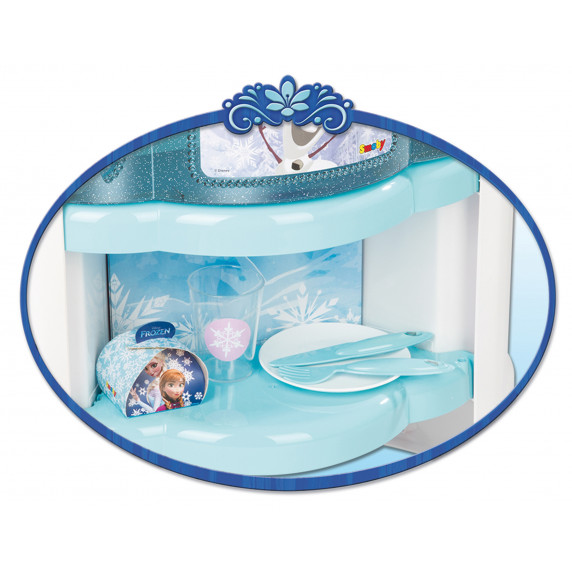 Detská kuchynka Smoby Frozen - Ľadové kráľovstvo s 22 doplnkami modrá